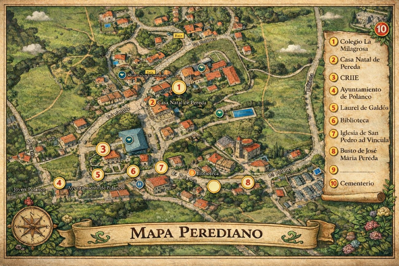 Mapa peredano