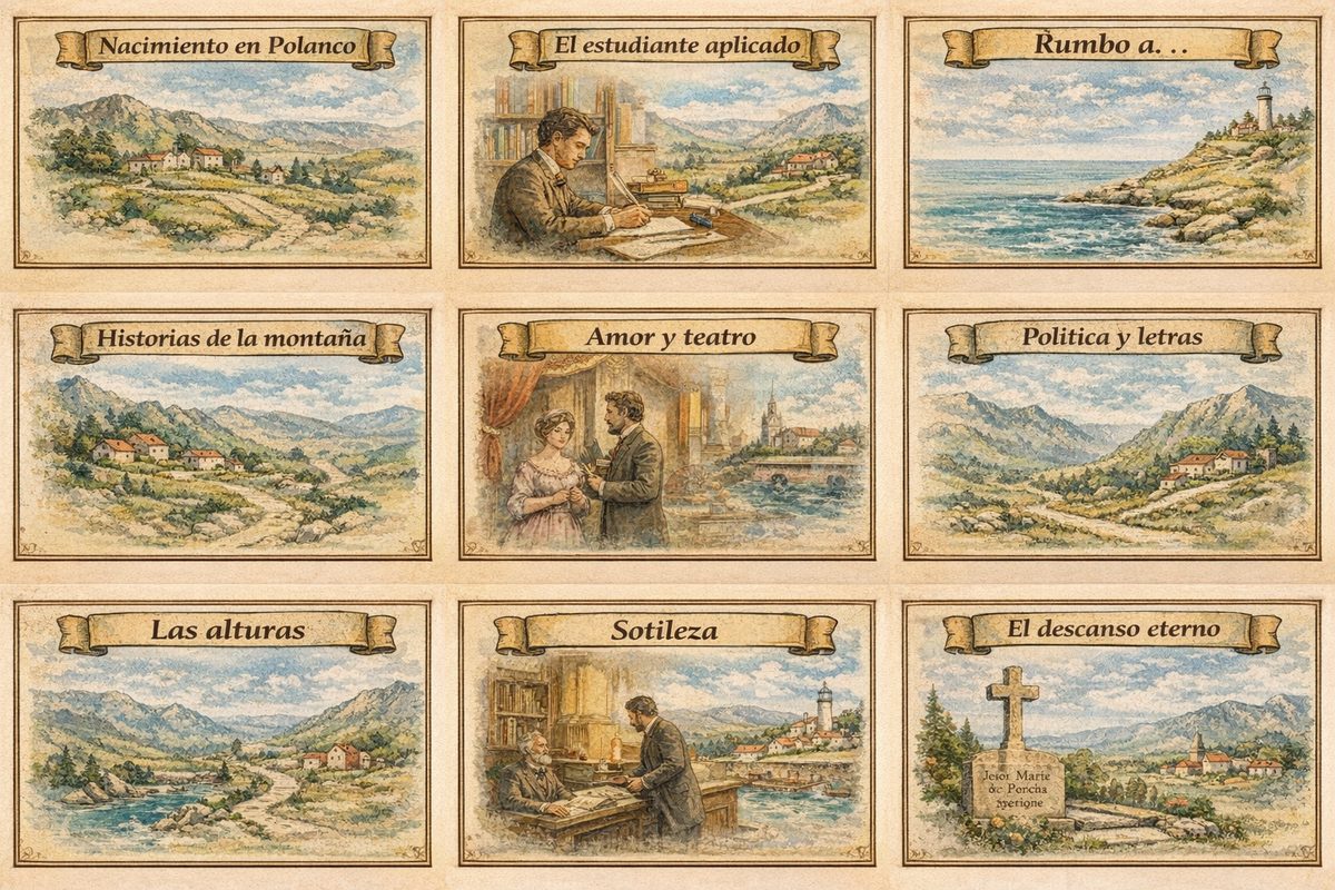 Línea del tiempo ilustrada